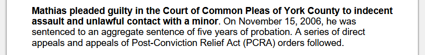 Shah Mathias verurteilter Sexualstraftäter